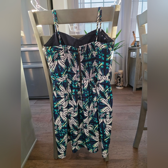 GAP Blue and Green Patterned Dress Size 4 - Picture 2 of 7